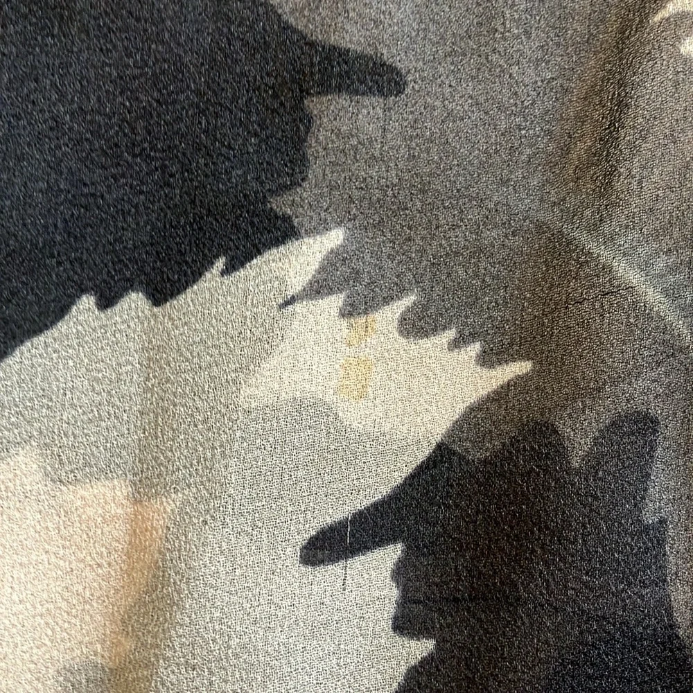 Vintage 20s leaf pattern sheer midi dress size small - Picture 14 of 16